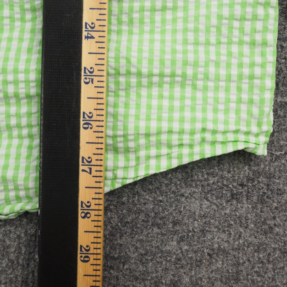 Ralph Lauren Shirt Mens XXL Button Down Green Gingham Seersucker Pony Logo - Picture 5 of 8